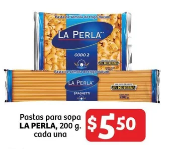 Soriana Híper Pastas para sopa LA PERLA, 200 g. cada una oferta