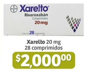 Xarelto 20 mg 28 comprimidos