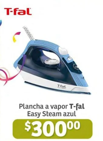 Soriana Híper T-fal Plancha a vapor Easy Steam azul oferta