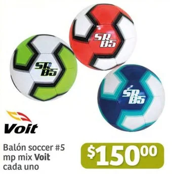 Soriana Híper Balón soccer #5 mp mix Voit cada uno oferta