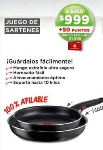 T-fal JUEGO DE SARTENES