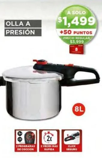 Soriana Híper T-fal OLLA A PRESIÓN 8L oferta
