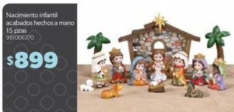 Sam's Club Member's Mark Nacimiento infantil acabados hechos a mano 15 pzas oferta