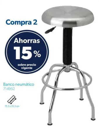 Sam's Club Member's Mark Banco neumático 75.5 x 35.5 cm oferta