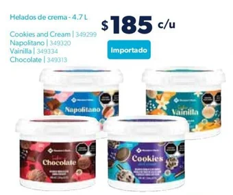 Sam's Club Member's Mark Helados de crema - 4.7 L oferta