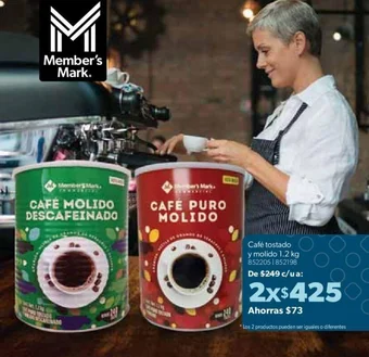 Member's Mark Café tostado y molido 1.2 kg x 2