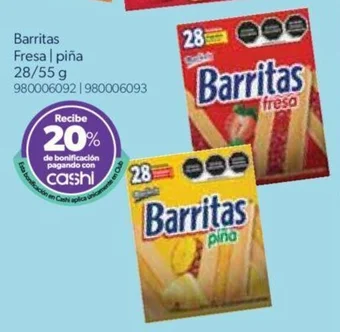 Barritas Fresa | piña 28/55 g