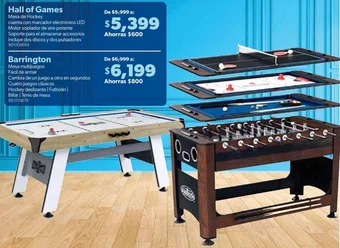 Sam's Club Hall of Games Mesa de Hockey oferta
