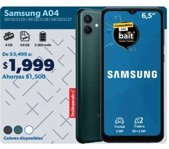 Sam's Club Samsung A04 oferta