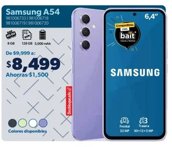 Sam's Club Samsung A54 oferta