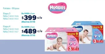 HUGGIES UltraConfort Pañales Etapa 3 - 99 pzas