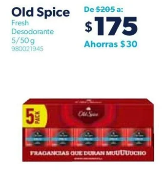 Sam's Club Old Spice Fresh Desodorante 5/50 g oferta