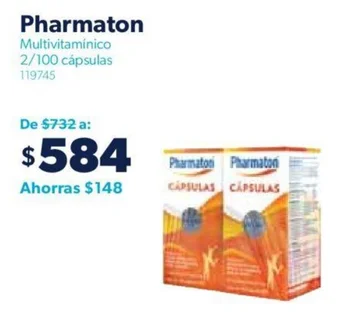 Pharmaton Multivitamínico 2/100 cápsulas