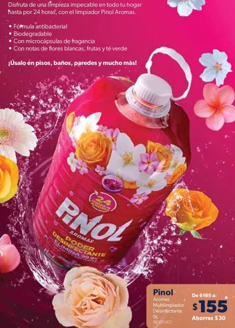Pinol Aromas Multilimpiador Desinfectante 9L