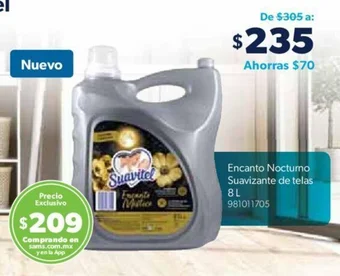 Encanto Nocturno Suavizante de telas 8L