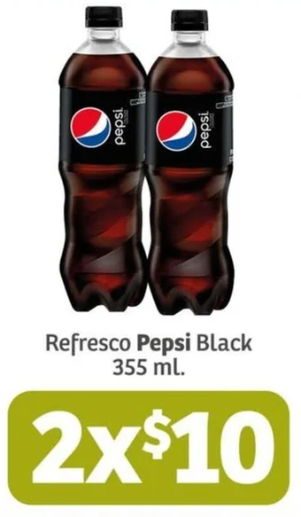 Soriana Mercado Refresco Pepsi Black 355 ml. x 2 oferta