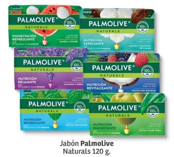 Soriana Mercado Jabón Palmolive Naturals 120 g. oferta