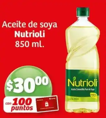 Soriana Mercado Aceite de soya Nutrioli 850 ml. oferta