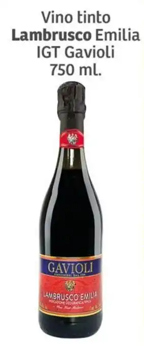 Soriana Mercado Vino tinto Lambrusco Emilia IGT Gavioli 750 ml. x 2 oferta