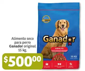 Alimento seco para perro Ganador original 15 kg.