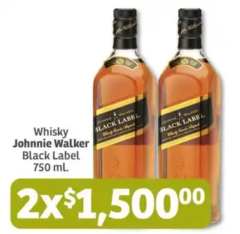 Whisky Johnnie Walker Black Label 750 ml. x 2
