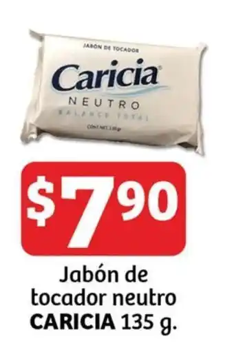 Soriana Mercado Jabón de tocador neutro CARICIA 135 g. oferta