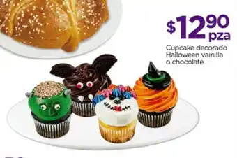 Cupcake decorado Halloween vainilla o chocolate