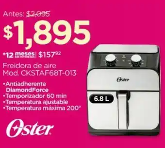 Chedraui Oster Freidora de aire oferta