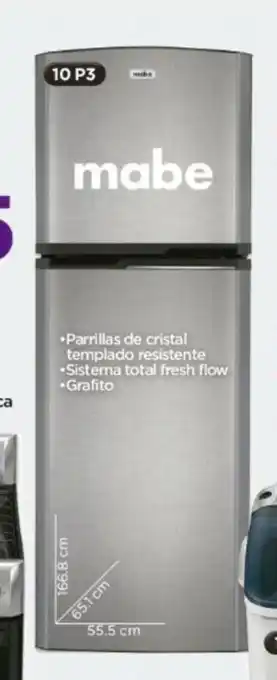 Chedraui mabe Refrigerador Mod. RMA250PVMREO oferta