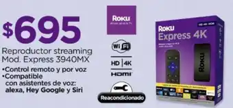 Reproductor streaming Mod. Express 3940MX