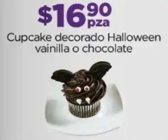 Chedraui Cupcake decorado Halloween vainilla o chocolate oferta