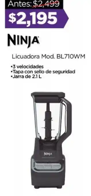 Chedraui NINJA Licuadora Mod. BL710WM oferta
