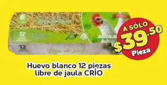 Super Aki Huevo blanco 12 piezas libre de jaula CRÍO oferta