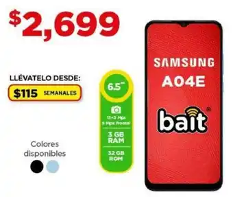 Bodega Aurrerá SAMSUNG A04E oferta