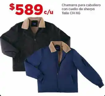 Bodega Aurrerá Chamarra para caballero con cuello de sherpa Talla CH-XG oferta