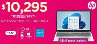 Chedraui hp Notebook Mod. 15-FDO0OOLA oferta