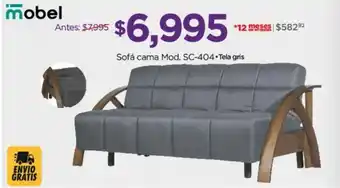 Chedraui mobel Sofá cama Mod. SC-404.Tela gris oferta