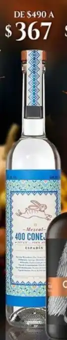MEZCAL 400 CONEJOS JOVEN 100% 750 ml