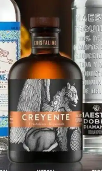 MEZCAL CREYENTE CRISTALINO REPOSADO 100% 750 ml