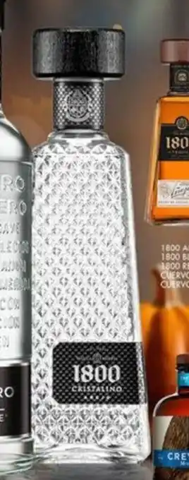 TEQUILA 1800 AÑEJO CRISTALINO 100% 700 ml