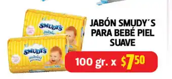 Farmacias Guadalajara Jabon Smudy's Para Bebe Piel Suave 100 gr. oferta