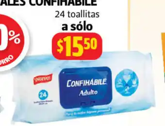 Toallitas Antibacteriales Confihabile 24 Toallitas