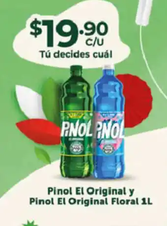 Farmacias Guadalajara Pinol El Original y Pinol El Original Floral 1L oferta