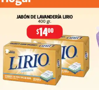 Farmacias Guadalajara Jabon de lavanderia Lirio 400 gr oferta