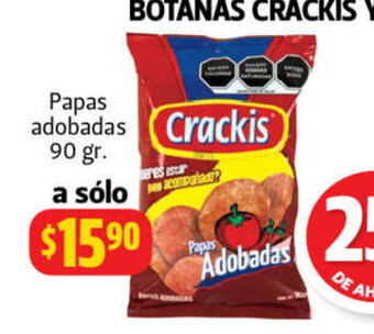 Farmacias Guadalajara Botanas Crackis Y Botanukas Papas Adobadas 90 gr oferta