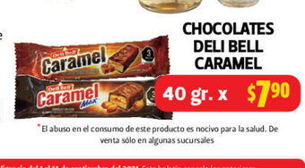 Farmacias Guadalajara Chocolates Deli Bell Caramel 40 gr oferta