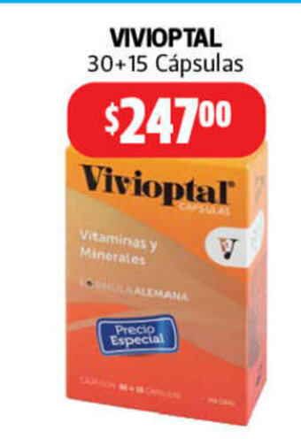 Farmacias Guadalajara Vivioptal 30+15 Capsulas oferta
