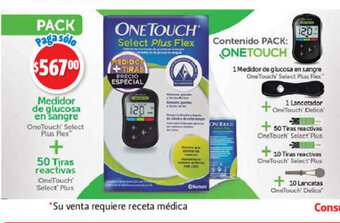 Farmacias Guadalajara One touch Select Plus Flex oferta