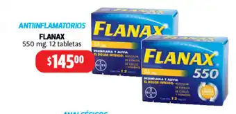 Antiinflamatorios Flanax 550mg 12 Tabletas