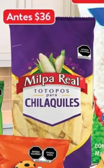 Totopos para chilaquiles Milpa Real 500g